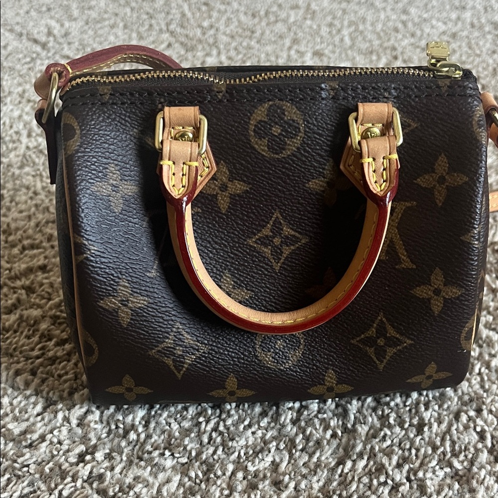 Louis Vuitton Nano Speedy Monogram Mini Crossbody Bag - Picture 7 of 16